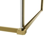 HOPA - Pevná bočná stena PANEL BELVER GOLD NEW - Farba rámu - Zlatá, Pevná stena - 100 Smer zatvárania - Univerzálne Ľavé / Pravé, Výplň - Číre bezpečnostné sklo - 8 mm BCBELV100PSBGCN