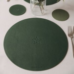 Eulenschnitt Oboustranné prostírání Star Green Ø 35 cm