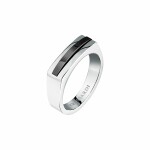 Trussardi Štýlový oceľový bicolor prsteň pre mužov T-Steel TJAXV430 67 mm