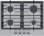 Bosch Bosch Serie 6 PCP6A5I90 płyta kuchenna nehrdzavejúca oceľ Wbudowany 58 cm Gaz 4 stref(y)