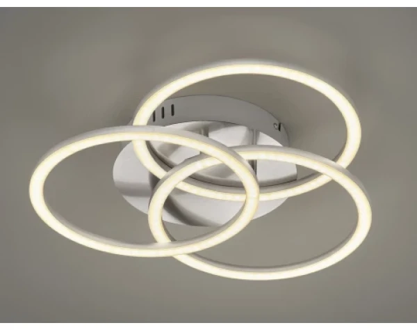 Stropné/nástenné LED osvetlenie Circle, matný nikel%