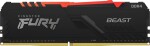 Kingston Fury Beast RGB, DDR4, 16 GB, 3600MHz, CL18 (KF436C18BBA/16)