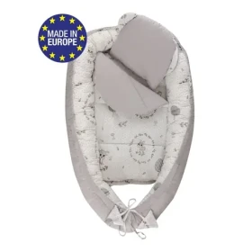 Bomimi HAGI Hniezdočko s vankúšikom soft, KOLÚŠOK šedá (BO2312GRY039)