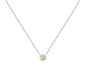 Morellato Pôvabný strieborný náhrdelník s kytičkou Tesori SAIW185