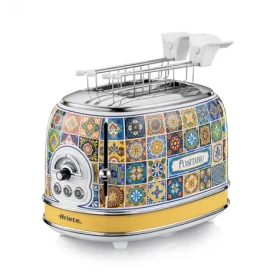 Ariete Positano modrá, žltá / Hriankovač / 2 hrianky / 810 W / displej (00C01550PAR0)