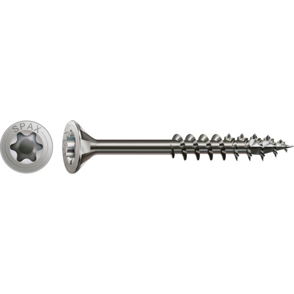 SPAX SPAX Seko-T-Tg 197000500803 skrutka do dreva 5 mm 80 mm Torx, vnútorná korunka šesťhranná 88091 Ušlechtilá ocel V2A nerezové 100 ks; 197000500803