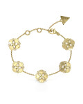 Guess Očarujúce pozlátený náramok Wild Flower JUBB05501JWYGS