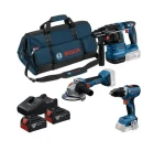 BOSCH 0615A50094 / Aku sada GSR 18V-65 GBH 18V-22 GWS 18V-8 / 2x Aku 4.0 Ah / taška / nabíjačka (0615A50094)
