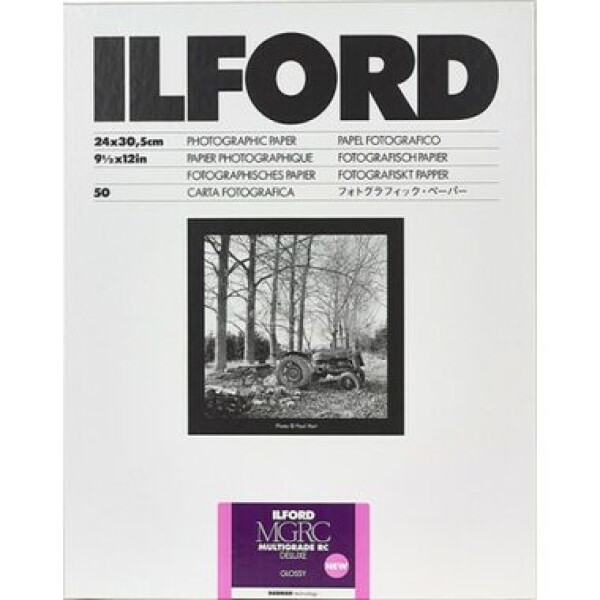 Ilford MG RC DL 1M (24 x 30.5 cm) / 50 listov / čiernobiely fotografický papier / lesklý (HAR1180002)