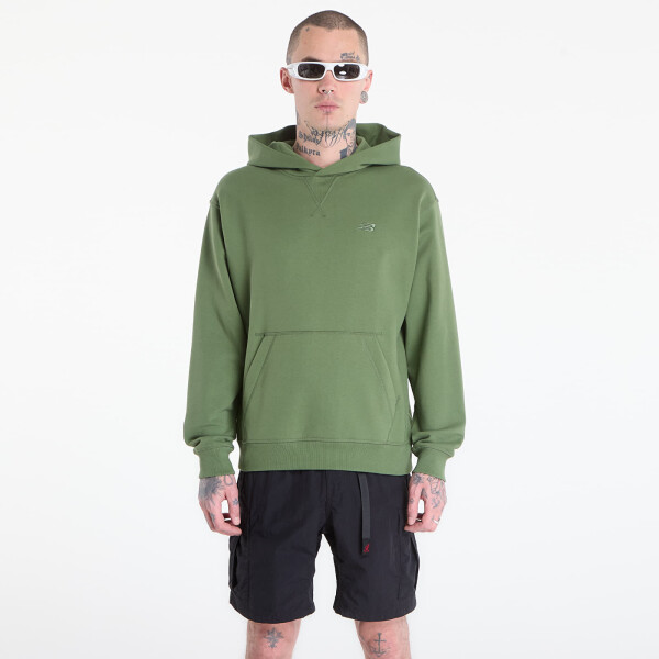 Mikina New Balance Athletics French Terry Hoodie Utility Green L