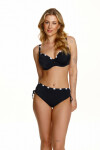 Dámsky vrchný diel plaviek Paros Black with White Pattern - Lupo Line 95C černá s bílou