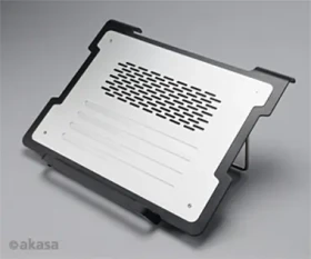 Akasa AK-NBCH-30AL chladiaca podložka pre 15.6" notebook / 5 stupňov nastavenia sklonu / USB / strieborná (AK-NBCH-30AL)