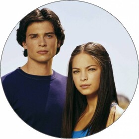 Jedlý papier Smallville Clark a Lana Lang 19,5 cm - Pictu Hap - Pictu Hap