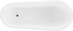 MEXEN/S - Retro voľne stojaca vaňa 170x75 cm biela chróm nohy , sifón chrom 53251707500-00