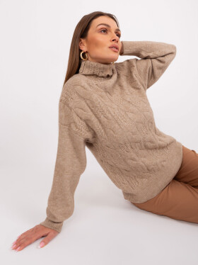 Jumper AT SW 23401.97P svetlohnedý jedna velikost