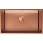 MEXEN - Trixo oceľový drez 1-bowl 750 x 440 mm, meď 6415751000-65