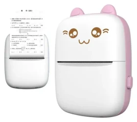 Hurtel HURC9 Kitty Mini ružová / Mobilná termotlačiareň / Bluetooth / aplikácie