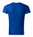 Slim Fit pánske tričko s výstrihom do V kráľovská modrá XL