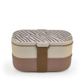 Iris Barcelona Obedový box s príborom Bento 1.35 L béžový (8437-P)