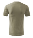 Klasické nové pánske tričko light khaki S