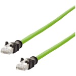 Metz Connect 142M2X55010 RJ45 sieťové káble, prepojovacie káble CAT 6A S/FTP 1.00 m zelená krytie PUR, odolný proti kyselinám, odolný proti ozónu, odolný proti; 142M2X55010