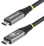 StarTech USB-C USB4 čierna / Kábel / 20 Gb/s / DP2.1 / 4K/120Hz / 60W nabíjanie / 3 m (CC3M20GUSB4CX)