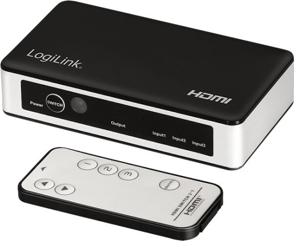 LogiLink LogiLink Switch HDMI 3x1-Port, 4K/60Hz, HDCP,HDR,CEC,RC