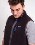 Patagonia M's Retro Pile Vest Black w/Forge Grey M