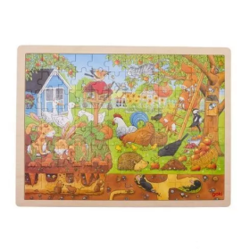 Goki Goki Puzzle - Naša záhradka na zemi aj pod zemou