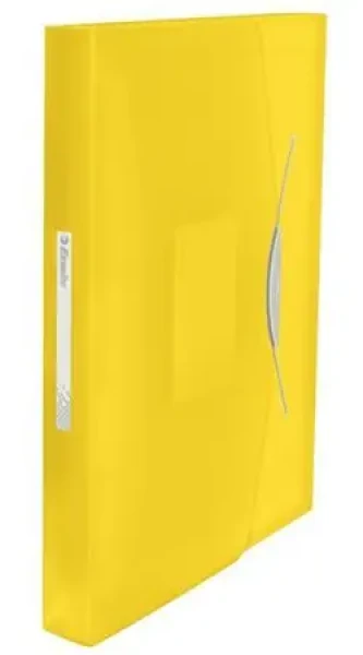 Esselte VIVIDA žltá / Aktovka na dokumenty / A4 / 6 priehradok / PP (624020)