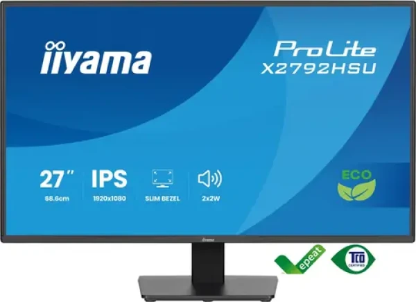27" IIYAMA ProLite X2792HSU-B1 čierna / LED / IPS / 1920 x 1080 / 16:9 / 3 ms / 1500:1 / 300cd-m2 / VESA (X2792HSU-B1)