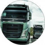 Jedlý papier kamión Volvo zelený 19,5 cm - Pictu Hap - Pictu Hap