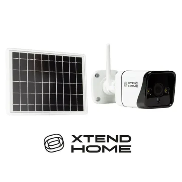 Xtend Home SO100 biela / Vonkajšia kamera so solárnym nabíjaním / 1080p / 4mm / Wi-Fi / IP65 / IR 15m / Tuya CZ SK (XL-OKOSOLAR5)