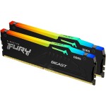 Kingston Fury Beast RGB, DDR5, 128 GB, 5200MHz, CL40 (KF552C40BBAK4-128)