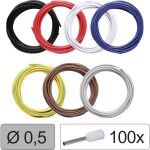 Quadrios 25CW113 jeden drôt, LiFY, 0.5 mm², čierna, červená, biela, modrá, žltozelená, hnedá, sivá, 1 sada; 25CW113