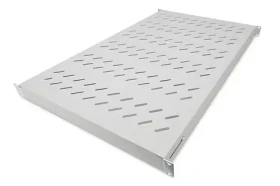 Digitus DN-97648 sivá / Pevná polica do racku / 1U / 700 mm / nosnosť 50 kg (DN-97648)