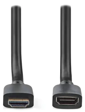 Nedis Ultra High Speed HDMI predlžovací 1 m čierna / Kábel HDMI / 8K 60Hz / 48 Gbps / Ethernet / pozlátené konektory (CVGB35090BK10)