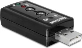 DeLock Externá zvuková karta USB 2.0 A - 2x 3.5mm jack čierna (63926)