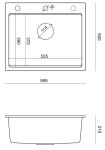 Quadron Quadron - Granitový drez KURT 110 WORKSTATION Grey Metallic ZLE-09004
