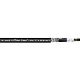 LAPP 1027304/500 vedenie ťažnej reťaze ÖLFLEX® FD 891 CY 4 G 1.5 mm² čierna 500 m; 1027304/500