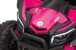 Mamido Mamido Elektrické autíčko Buggy Madman ružové | UTV-MX 4x4 | EVA kolesá | 12V 10Ah | EKO koža