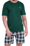 Pánske pyžamo 326/182 Nature 2 - CORNETTE Zelená 3XL