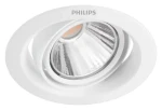 Philips Pomeron biela / LED podhľadové svietidlo / 1x7W / 420lm / 2700K / krokovo stmievateľné / IP20 (SKL000388786)