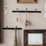 Ib Laursen Kovový vešiak s 2 háčikmi Black