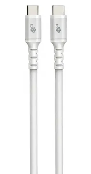 TB Touch USB-C - USB-C biela / Dátový kábel / 60W / 2m (AKTBXKUCC2SI20W)