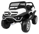 Mamido Detské elektrické auto Buggy 4x4 Mercedes-Benz Unimog biele
