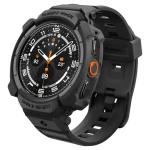 Spigen Rugged Armor Pre matná čierna / Ochranný kryt s remienkom / Samsung Galaxy Watch Ultra 2 47 mm (ACS11612)