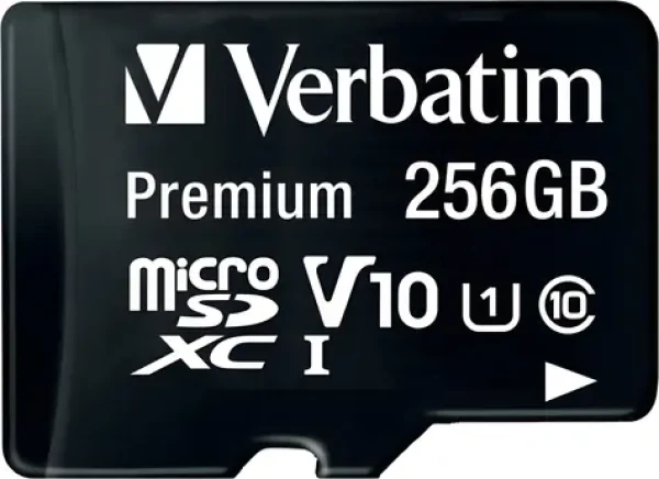 Verbatim Premium microSDXC 256 GB / Pamäťová karta / UHS-I (U1) / Class 10 / R: 90 MB/s / W: 10 MB/s