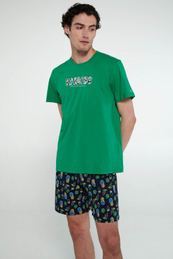 Vamp - Pyžamo s krátkymi rukávmi 20661 - Vamp green jolly XXL