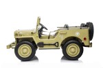 Mamido Mamido Detský elektrický Jeep Willys 24V 4x4 trojmiestny béžový